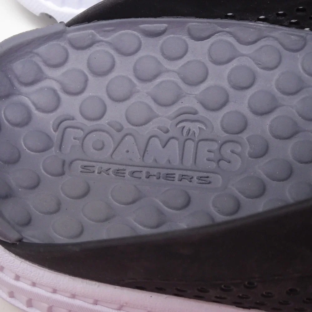 Skechers Mens Foamies Creston Ultra-Havana Clogs Black Perforated Slip On Sz 11